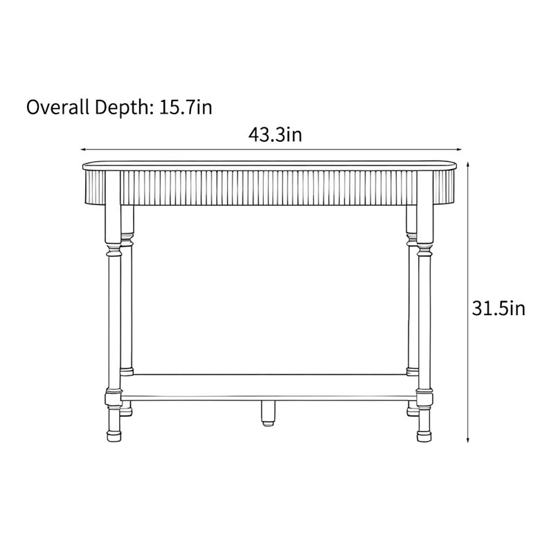 Orren Ellis Nordic style modern simple console table. - Wayfair Canada